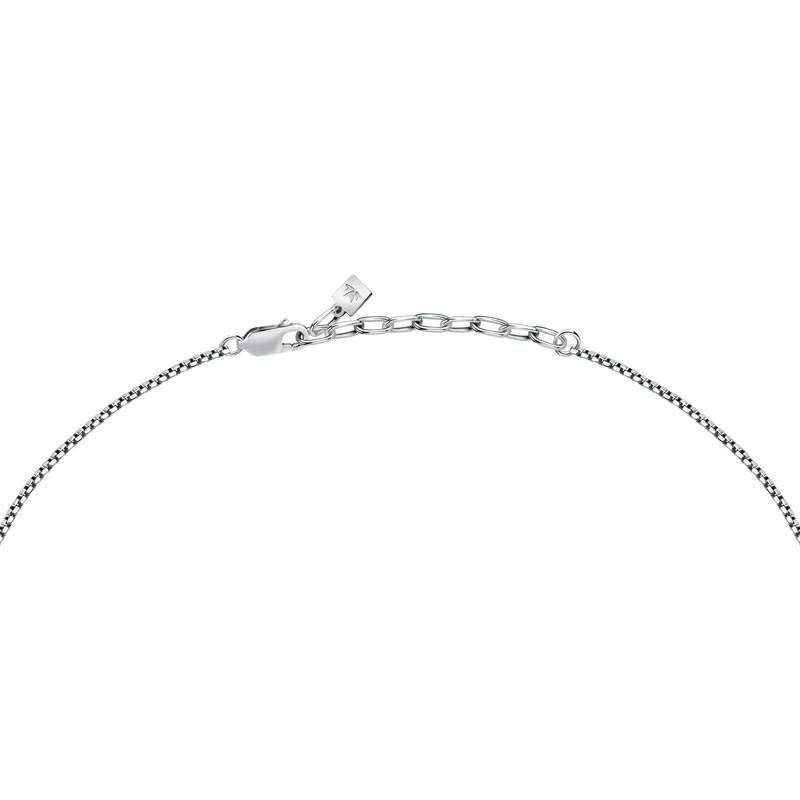 Închizătoare colier bărbătesc Morellato Urban din oțel inoxidabil argintiu, lungime reglabilă