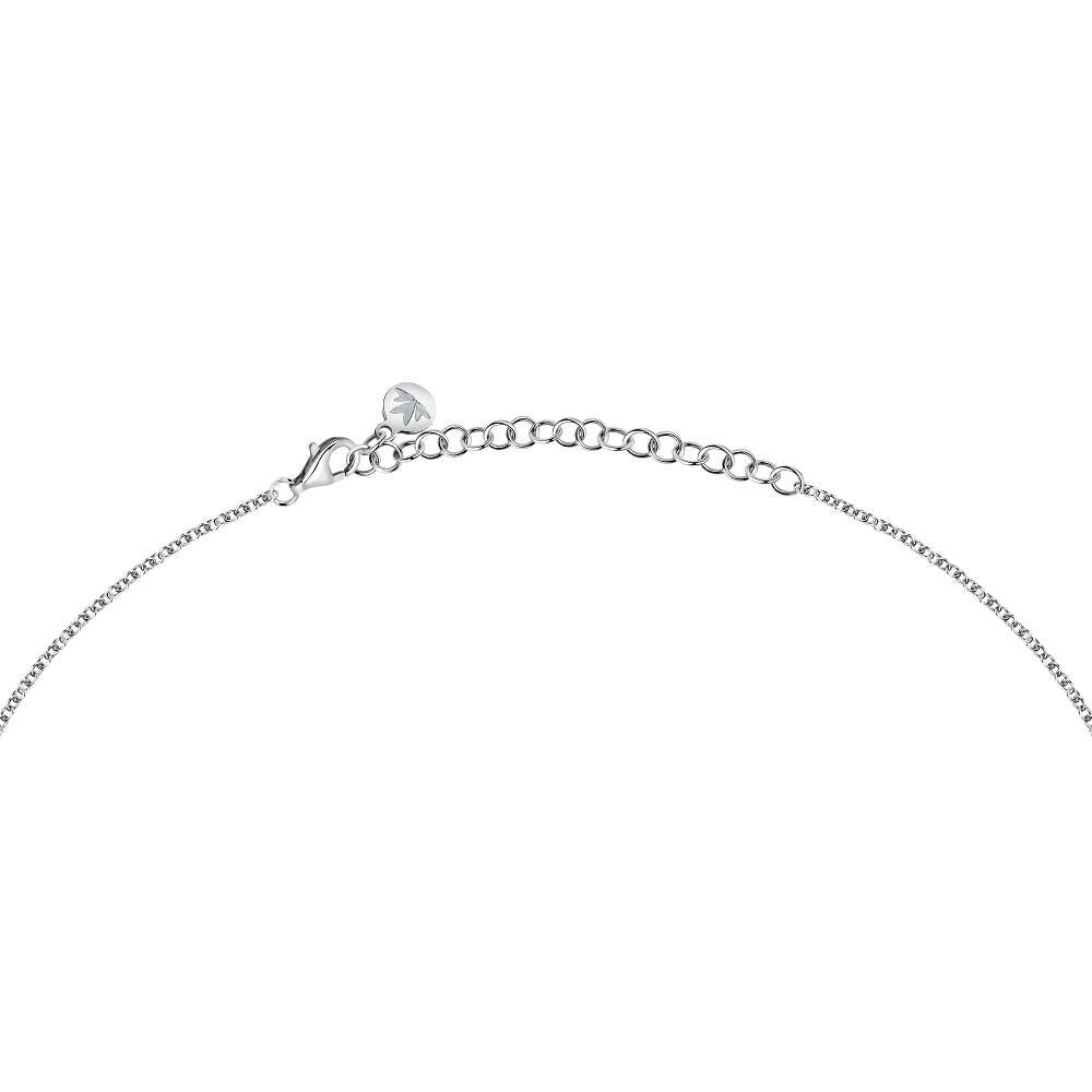 detaliu inchizatoaere lobster cu prelungire pentru Colier Morellato Nobile din argint 925 rodiat cu pandantiv inima pavat cu diamante CZ
