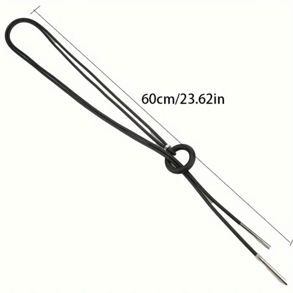 colier noir knot minimalist negru
