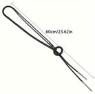 colier noir knot minimalist negru