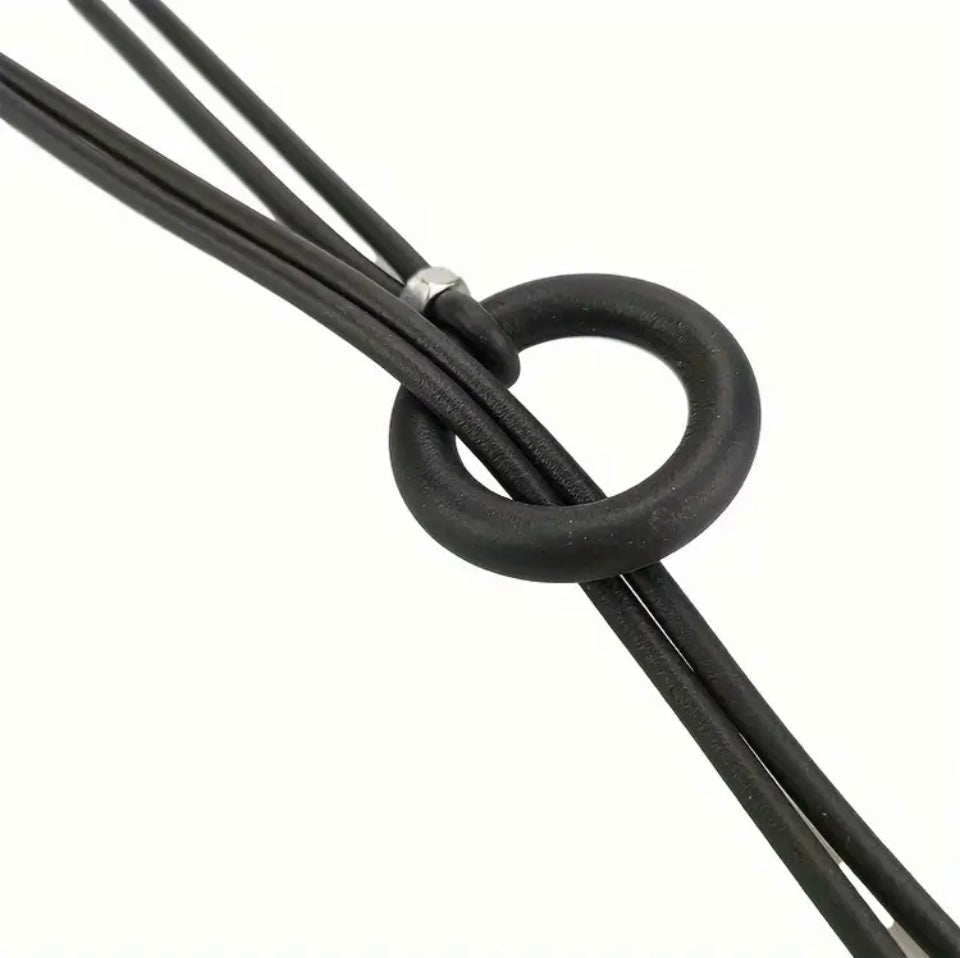 colier noir knot minimalist negru