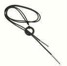 colier noir knot minimalist negru
