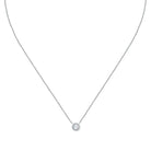 colier argint la petite story cu piatra alba