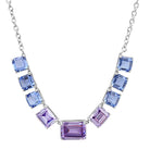colier argint cu tanzanite