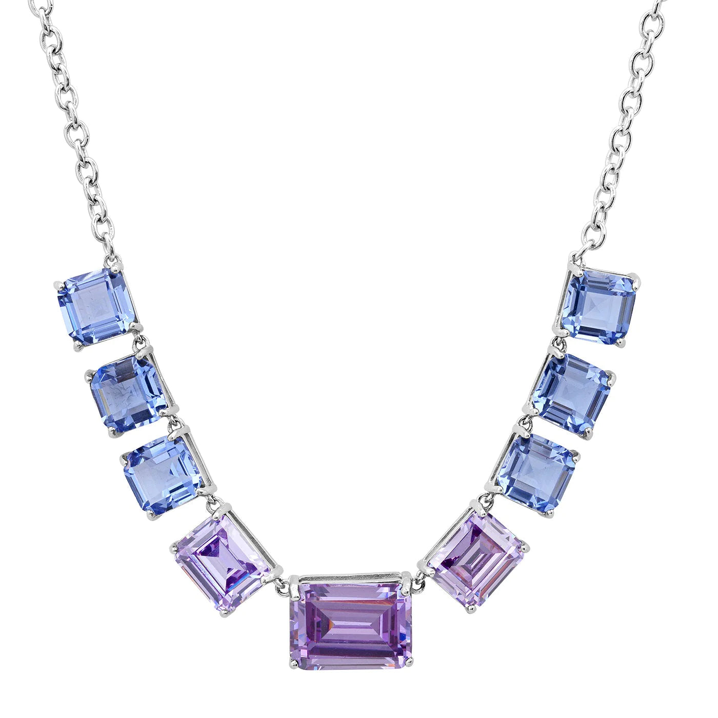 colier argint cu tanzanite