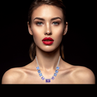 colier argint cu tanzanite