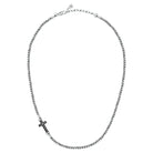 Colier barbatesc Morellato cu cruce neagra