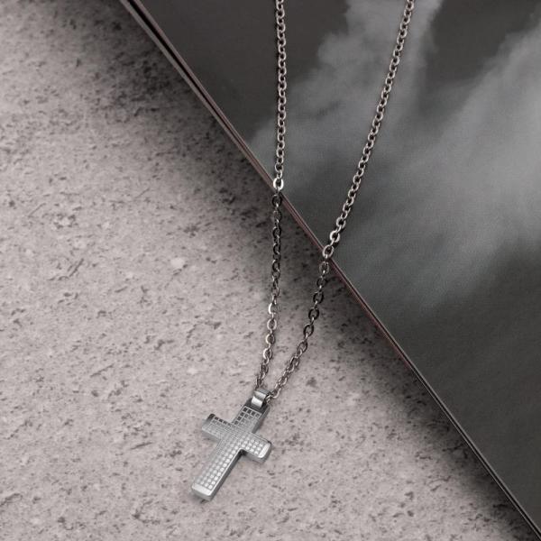 COLIER BARBATESC CU CRUCE