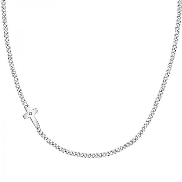 colier barbatesc morellato cu cruce