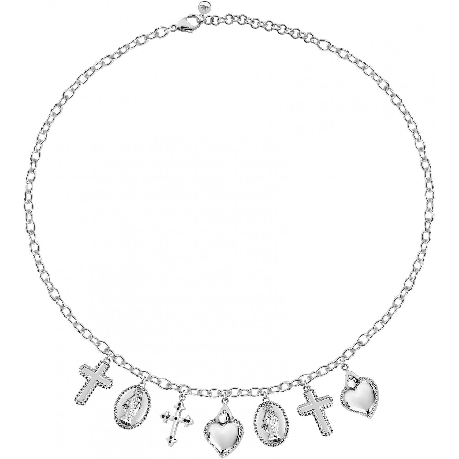 Colier de dama Morellato din otel inoxidabil cu pandantive - Colectia Devotion Colier Lasardo Gioielli