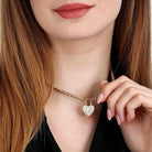 colier cu inima aurie