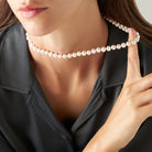 colier argint cu perle naturale de apa dulce