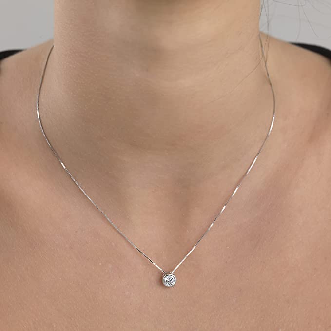 colier argint punto luce