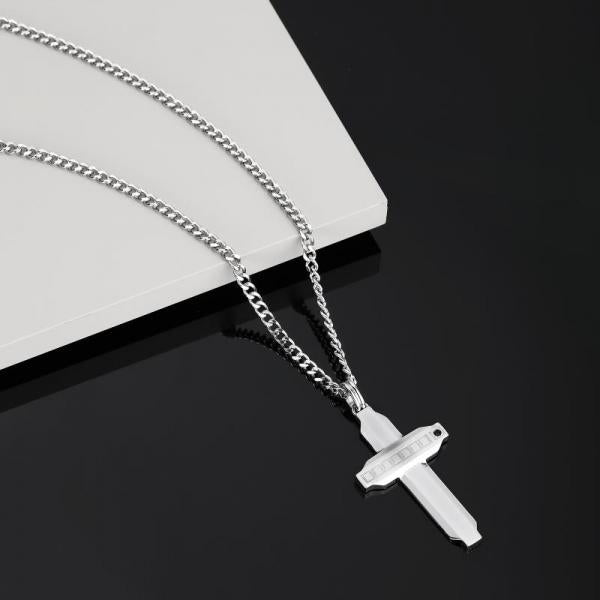 Colier Barbatesc Sector cu Pandantiv Cruce Colier Lasardo Gioielli