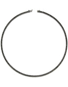 colier tennis negru pietre negre