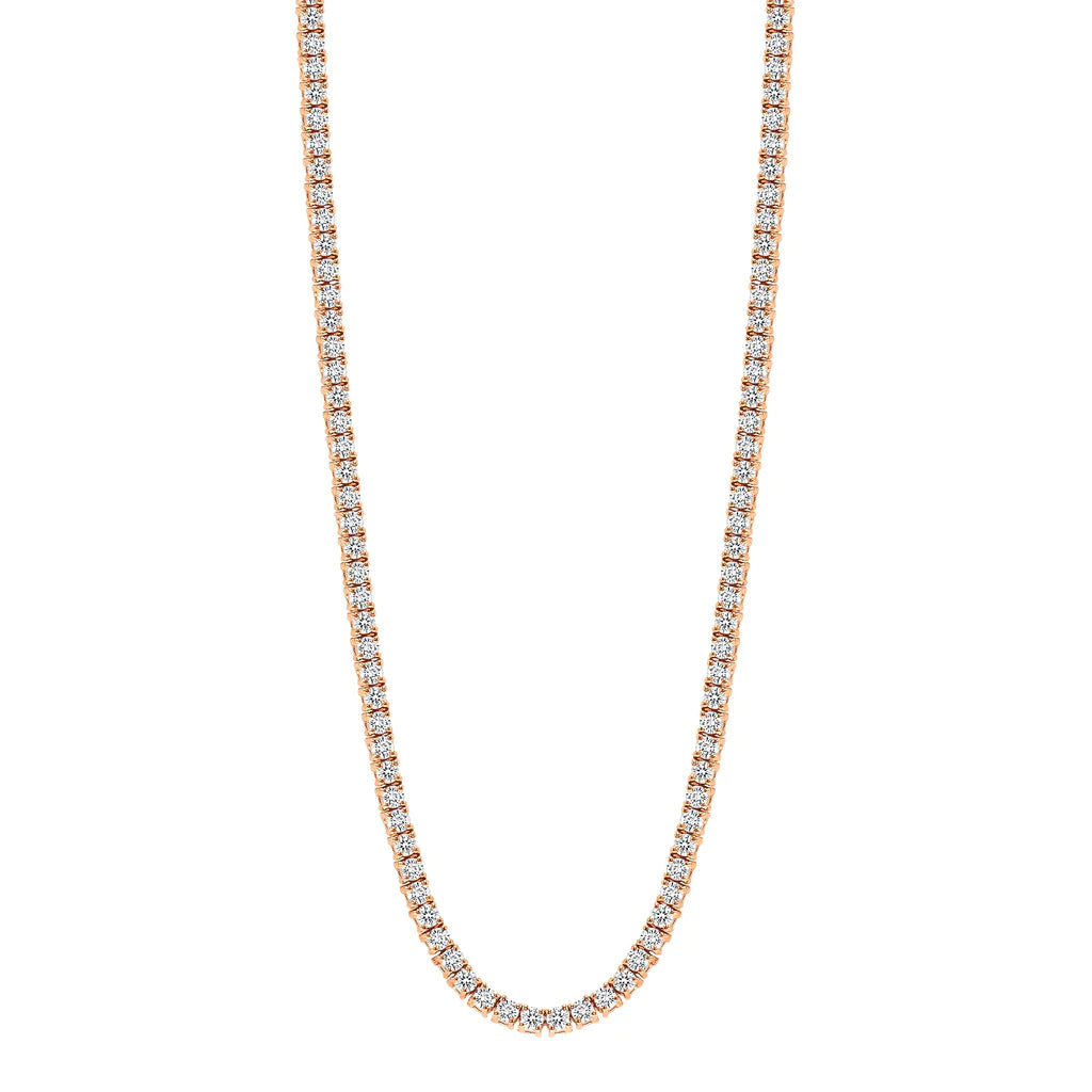 colier tennis rose gold