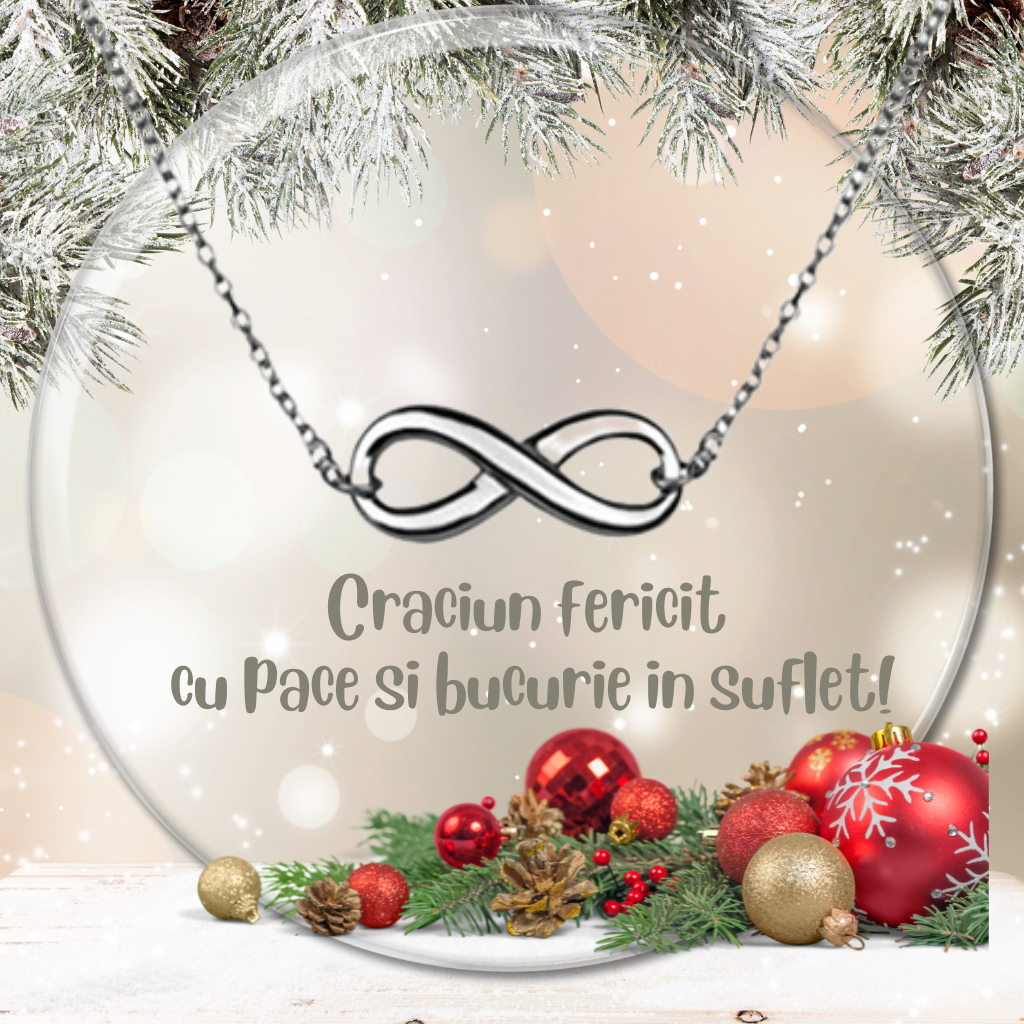 Colier din argint 925 rodiat cu semnul infinitului Colier Lasardo Gioielli