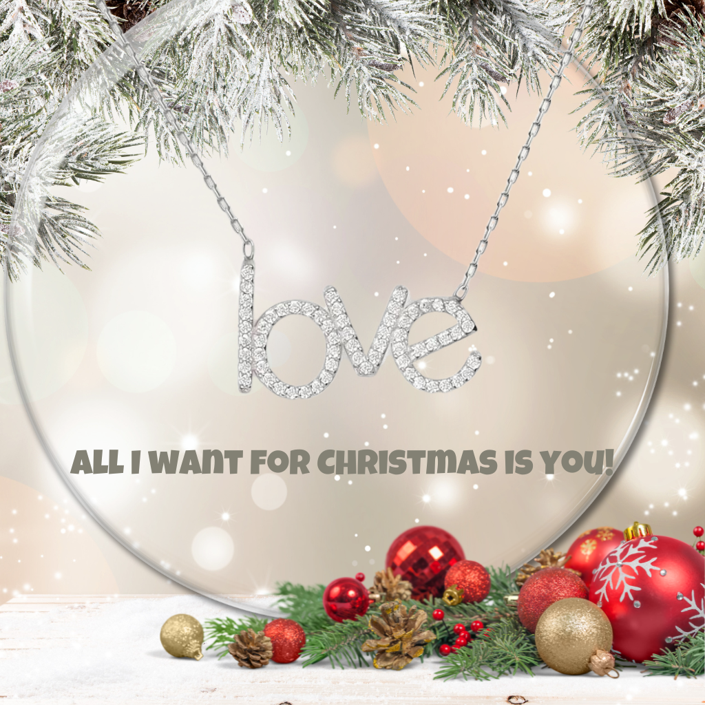 Colier din argint 925 rodiat " Love " Colier Lasardo Gioielli