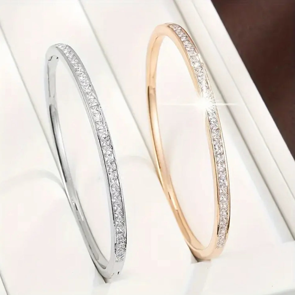 bratari bangle argintie si aurie