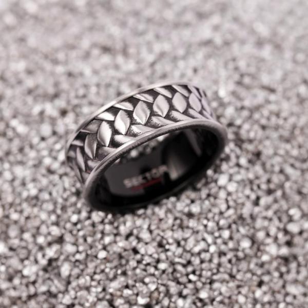 Inel Barbatesc Sector Gri Vintage Colectia Row Inel Lasardo Gioielli