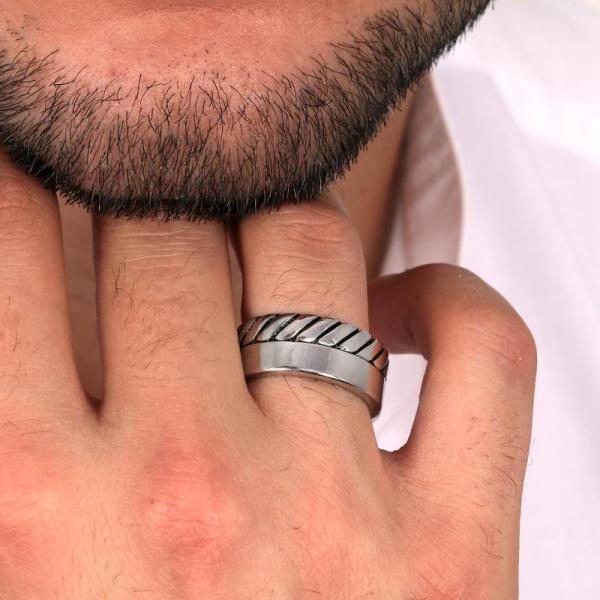 Inel Barbatesc Sector Colectia Row Inel Lasardo Gioielli