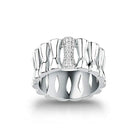 inel lat argintiu morellato