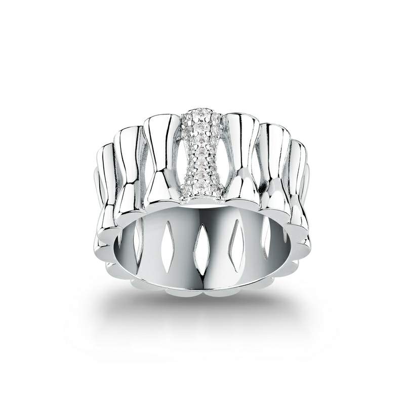 inel lat argintiu morellato