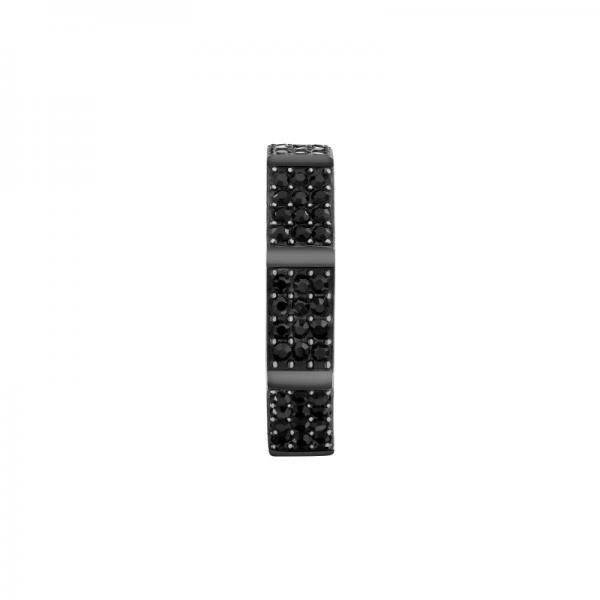 inel barbatesc negru cu diamante