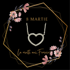 colier argint inima 8 martie