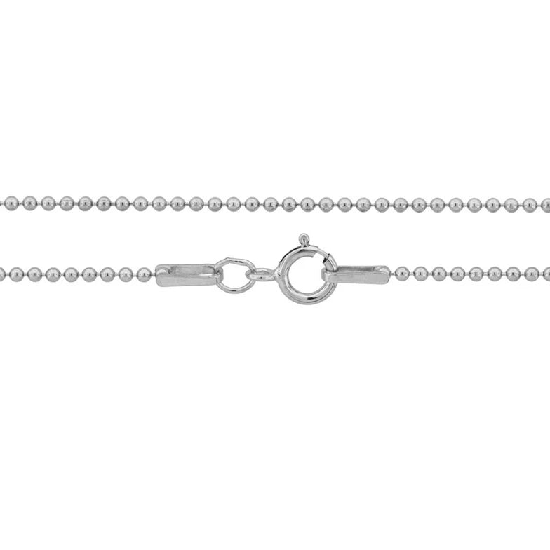 Lantisor din argint 925 rodiat argintiu cu bilute 0,5mm Lant Lasardo Gioielli