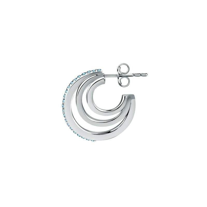 mono cercel cu pietre albastre