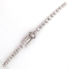 Bratara Tennis Argint 925 Rodiat 0.2 cm cu Diamante CZ Albe Cipollina Cut Bratara Lasardo Gioielli