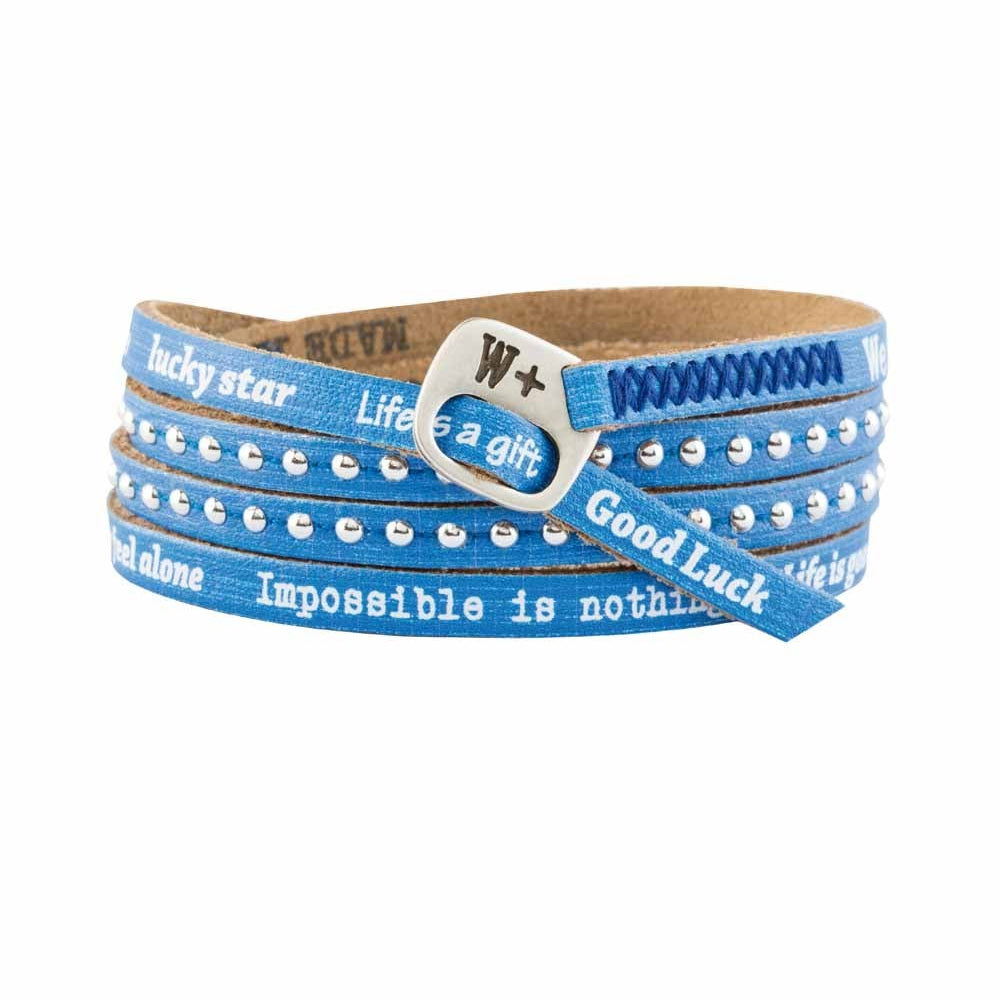 Bratara We Positive Unisex Bluette Colectia Holiday Bratara Lasardo Gioielli