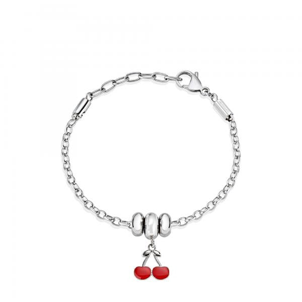 Bratara de dama Morellato din otel inoxidabil cu cirese Bratara Lasardo Gioielli
