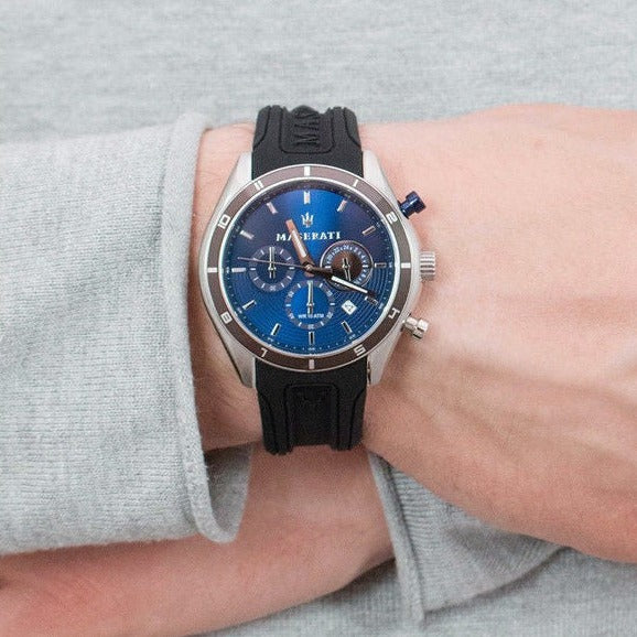 Ceas Barbatesc Maserati Chronograph Sorpasso Bleumarin Ceas Lasardo Gioielli