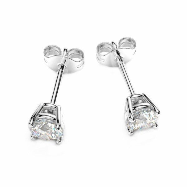 Cercei Punto Luce din argint 925 rodiat cu diamant CZ Cercei Lasardo Gioielli