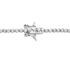 Bratara Tennis Argint 925 Rodiat 0.2 cm cu Diamante CZ Albe Cipollina Cut Bratara Lasardo Gioielli