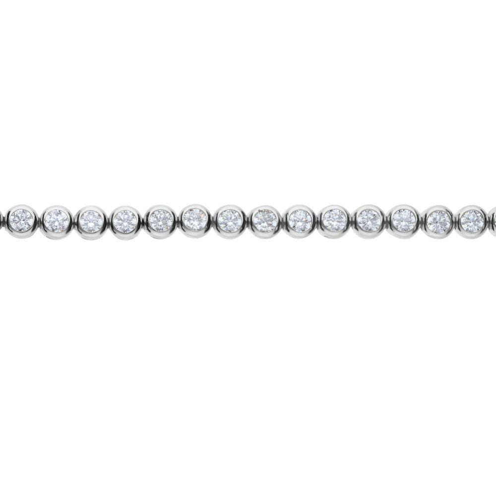 Bratara Tennis Argint 925 Rodiat 0.4 cm cu Diamante CZ Cipollina Cut Bratara Lasardo Gioielli