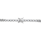Bratara Tennis Argint 925 Rodiat 0.4 cm cu Diamante CZ Cipollina Cut Bratara Lasardo Gioielli