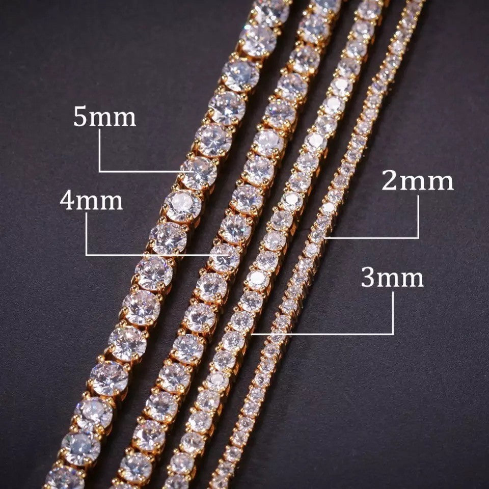 Bratara Tennis Argint 925 Rodiat Rose Gold 0.3 cm cu Diamante Cubic Zirconia Albe Round Cut Bratara Lasardo Gioielli