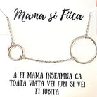 Bratara din argint 925 rodiat cu doua cercuri MAMA SI FIICA Bratara Lasardo Gioielli