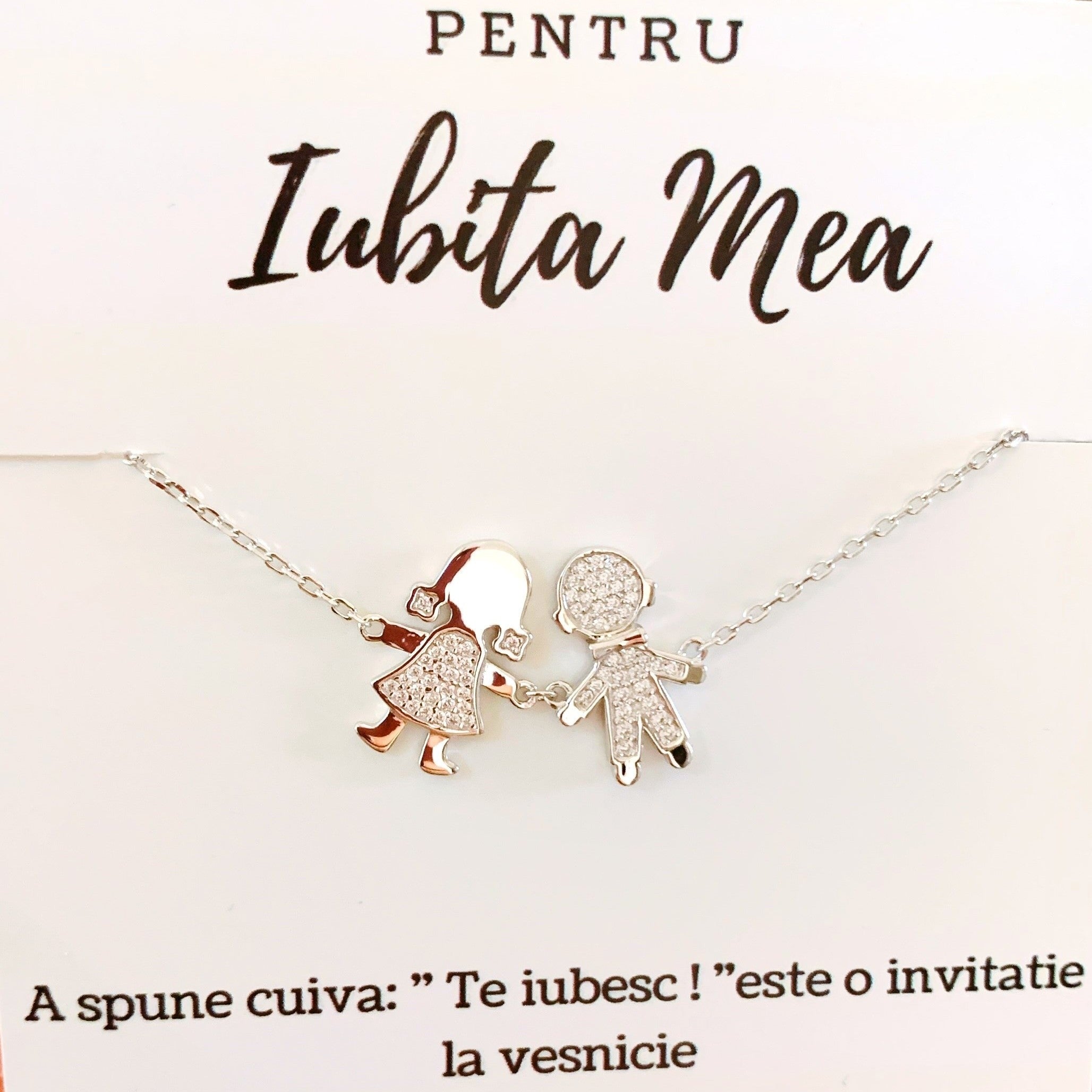 Bratara "You&Me" din argint 925 rodiat pentru sotie/iubita Bratara Lasardo Gioielli