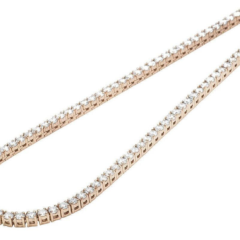 colier tennis rose gold