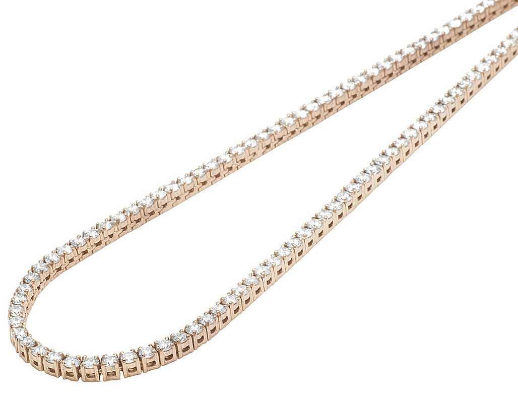 colier tennis rose gold