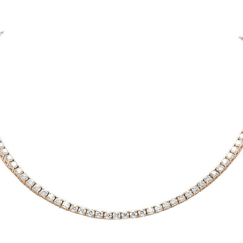 colier tennis rose gold