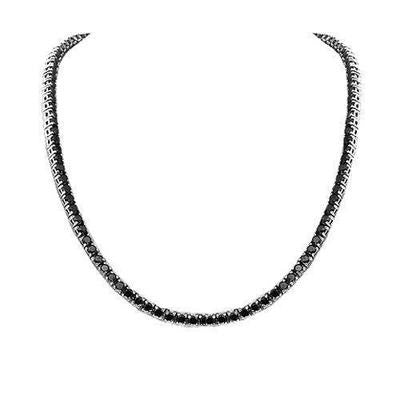 colier tennis pietre negre