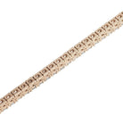 Bratara Tennis Argint 925 Rodiat Rose Gold 0.3 cm cu Diamante Cubic Zirconia Albe Round Cut Bratara Lasardo Gioielli