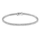 Bratara Tennis Argint 925 Rodiat Argintiu 0.2 cm cu Diamante CZ Albe Round Cut Bratara Lasardo Gioielli