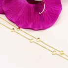 colier argint cu inimi