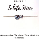 Bratara pentru sotie/iubita din argint 925 rodiat cu cristale Swarovski Bratara Lasardo Gioielli